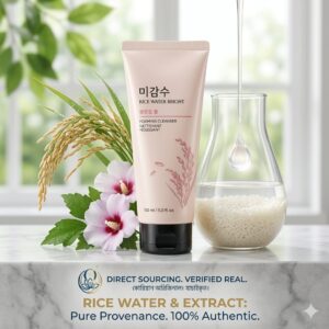 Rice Water Bright Cleansing Foam 150ml | Face Wash for Glowing Skin, Korean Skin Care Products, For All Skin Types
