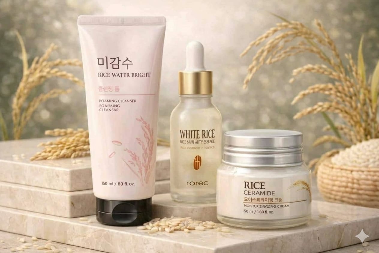 Premium Korean Rice Skincare Combo